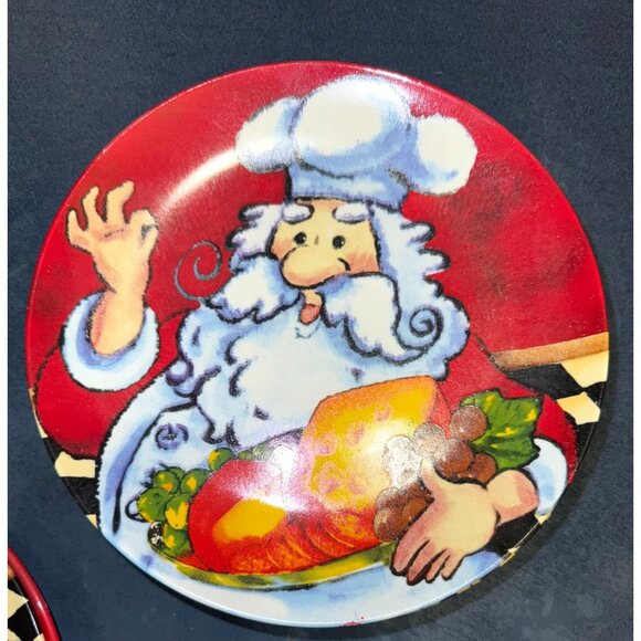 Christmas Santa Plates Set 8 - Picture 6 of 12